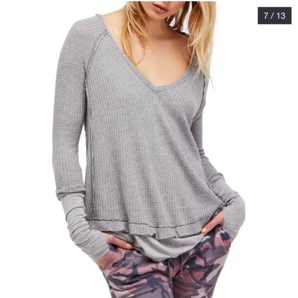 Free People grey tunic